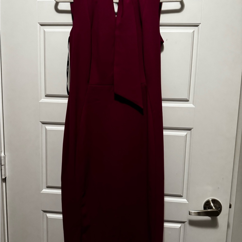 Calvin Klein Deep purple Backless Dress size 4 NEVER USED